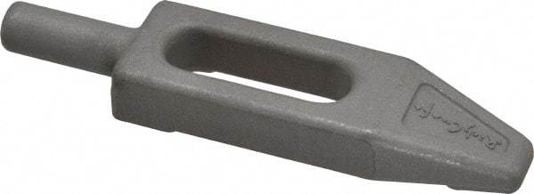 Mitee-Bite - 3/8" Stud, Stainless Steel, Plain Strap Clamp - 0.86" Travel, 3-5/8" OAL x 0.89" Wide x 7/16" High, Tapered Nose - Americas Industrial Supply