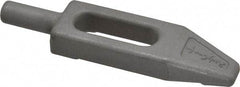 Mitee-Bite - 3/8" Stud, Stainless Steel, Plain Strap Clamp - 0.86" Travel, 3-5/8" OAL x 0.89" Wide x 7/16" High, Tapered Nose - Americas Industrial Supply