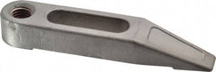 Mitee-Bite - 1/2-13 Stud, Stainless Steel, Plain Strap Clamp - 1.36" Travel, 5" OAL x 1" Wide x 3/4" High, Tapered Nose - Americas Industrial Supply