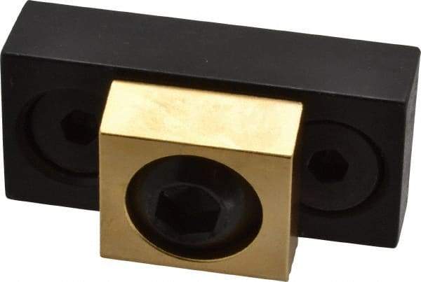 Mitee-Bite - 3/8-16 Screw Thread, 1" Wide x 0.45" High, Serrated & Smooth Steel Compact Style Screw Mount Toe Clamp - 4,000 Lb Holding Force, 65 Lb Ft Torque - Americas Industrial Supply