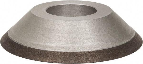 Made in USA - 3-1/2" Diam, 1-1/4" Hole Size, 3/4" Overall Thickness, 100 Grit, Type 15 Tool & Cutter Grinding Wheel - Fine Grade, Diamond - Americas Industrial Supply