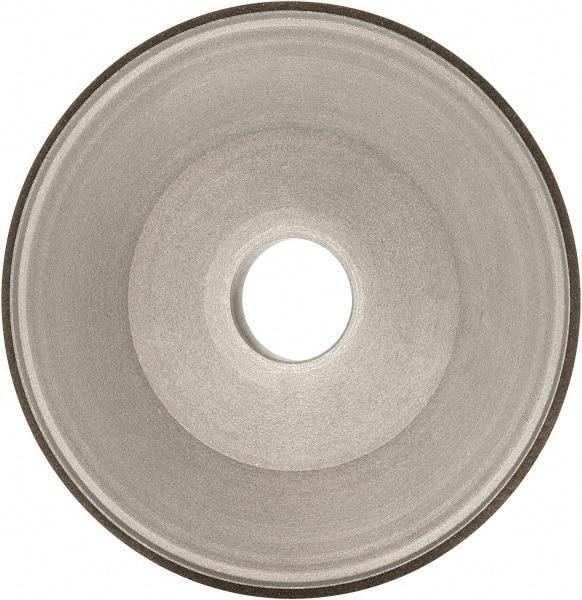 Made in USA - 6" Diam, 1-1/4" Hole Size, 3/4" Overall Thickness, 100 Grit, Type 15 Tool & Cutter Grinding Wheel - Fine Grade, Diamond - Americas Industrial Supply