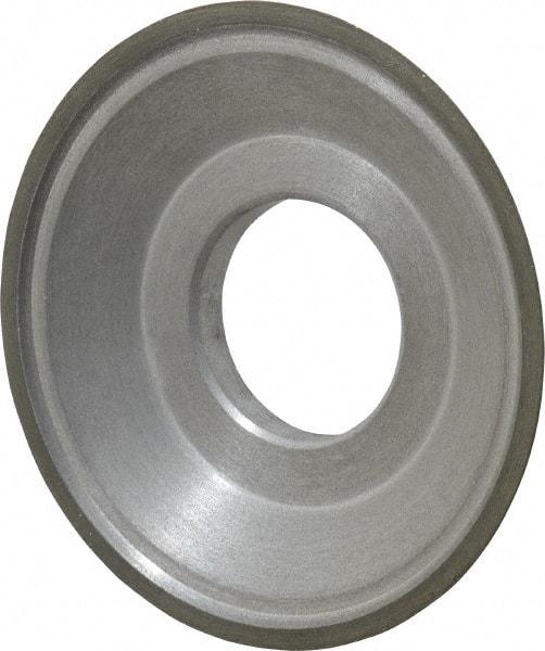 Made in USA - 3-1/2" Diam, 1-1/4" Hole Size, 3/4" Overall Thickness, 100 Grit, Type 15 Tool & Cutter Grinding Wheel - Fine Grade, Diamond - Americas Industrial Supply