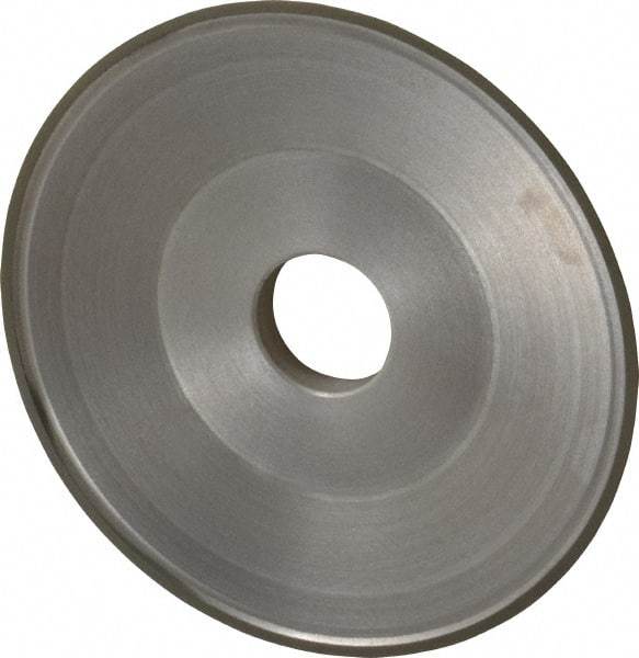 Made in USA - 6" Diam, 1-1/4" Hole Size, 3/4" Overall Thickness, 220 Grit, Type 15 Tool & Cutter Grinding Wheel - Very Fine Grade, Diamond - Americas Industrial Supply