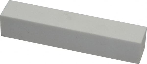 Grier Abrasives - 150 Grit Aluminum Oxide Rectangular Dressing Stick - 4 x 3/4 x 1/2, Medium Grade, Vitrified Bond - Americas Industrial Supply