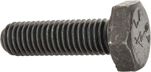 Made in USA - 1/2-13 Thread, 1-3/4" Length Under Head, Alloy Steel Hex Head Bolt - Uncoated, UNC Thread, ASTM A193, Grade B7 - Americas Industrial Supply