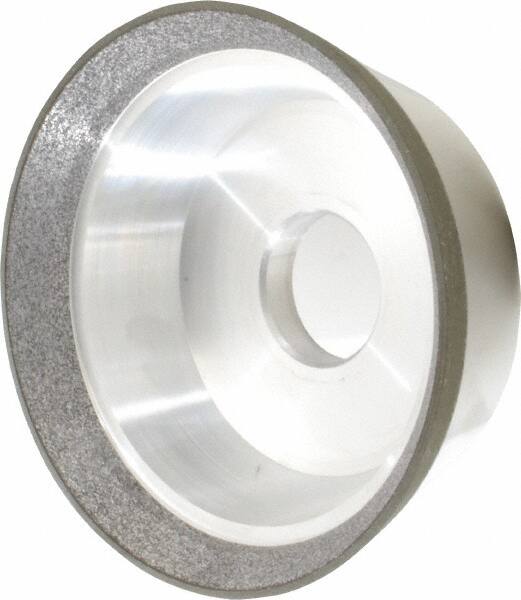 Made in USA - 5" Diam, 1-1/4" Hole Size, 1-3/4" Overall Thickness, 120 Grit, Type 11 Tool & Cutter Grinding Wheel - Fine Grade, CBN - Americas Industrial Supply