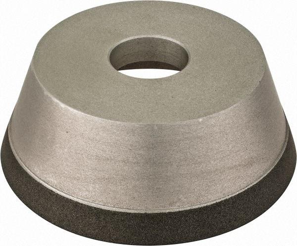 Made in USA - 5" Diam, 1-1/4" Hole Size, 1-3/4" Overall Thickness, 150 Grit, Type 11 Tool & Cutter Grinding Wheel - Very Fine Grade, CBN - Americas Industrial Supply