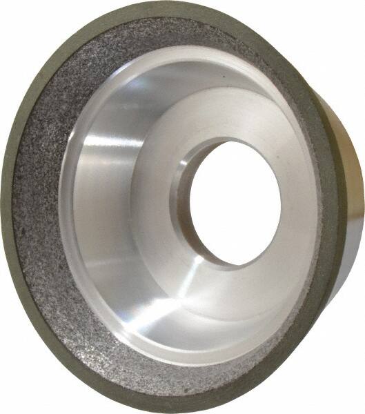 Made in USA - 3-3/4" Diam, 1-1/4" Hole Size, 1-1/2" Overall Thickness, 150 Grit, Type 11 Tool & Cutter Grinding Wheel - Very Fine Grade, CBN - Americas Industrial Supply