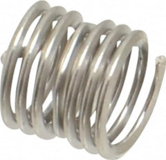 Heli-Coil - Single Insert, #10-32 UNF, 1-1/2D, Nitronic 60 Stainless Steel Screw Locking Insert - 6-7/8 Free Coils, 0.285 Inch Overall Length, 0.236 to 0.256 Inch Outside Diameter, with Tang, 18-8 Material Grade - Exact Industrial Supply