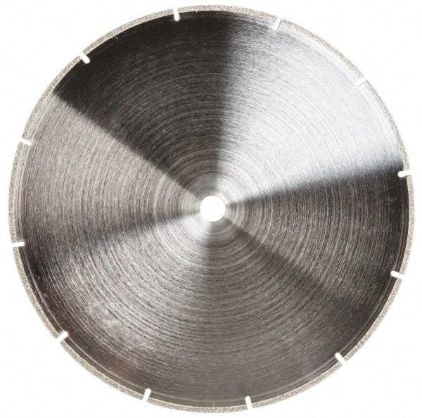 Made in USA - 10" Diam, 5/8" Arbor Hole Diam, Wet & Dry Cut Saw Blade - Diamond-Tipped, Standard Round Arbor - Americas Industrial Supply