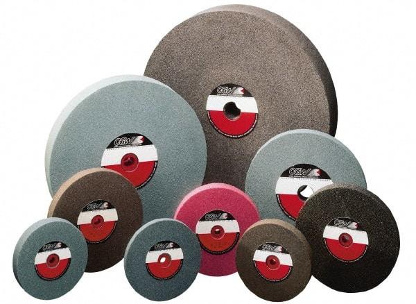 Camel Grinding Wheels - 24/30 Grit Aluminum Oxide Bench & Pedestal Grinding Wheel - 14" Diam x 1-1/2" Hole x 3" Thick, 1773 Max RPM, Q Hardness, Coarse Grade , Vitrified Bond - Americas Industrial Supply