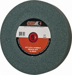 Camel Grinding Wheels - 60 Grit Silicon Carbide Bench & Pedestal Grinding Wheel - 10" Diam x 1-1/4" Hole x 1-1/2" Thick, 2483 Max RPM, I Hardness, Medium Grade , Vitrified Bond - Americas Industrial Supply