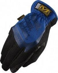 Mechanix Wear - Size M (9) Synthetic Leather/Spandex/Lycra General Protection Work Gloves - For Mechanic's & Lifting, Uncoated, Slip-On Cuff, Full Fingered, Blue, Paired - Americas Industrial Supply