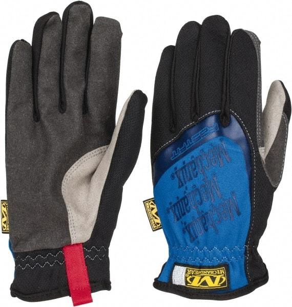 Mechanix Wear - Size XL (11) Synthetic Leather General Protection Work Gloves - For Mechanic's & Lifting, Uncoated, Slip-On Cuff, Full Fingered, Blue, Paired - Americas Industrial Supply