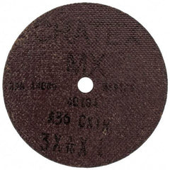 Cratex - 3" Diam 1/4" Hole 36 Grit Fiber Disc - Very Coarse Grade, Aluminum Oxide - Americas Industrial Supply