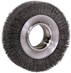 Baldor - 8" OD, 3/4" Arbor Hole, Crimped Wheel Brush - 3/4" Arbor Hole - Americas Industrial Supply