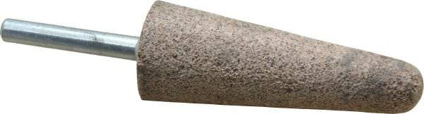 Cratex - 1" Head Diam x 2-3/4" Thickness, A3, Tree End, Aluminum Oxide Mounted Point - Very Coarse Grade, 36 Grit, 10,730 RPM - Americas Industrial Supply