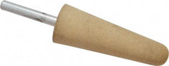 Cratex - 1" Head Diam x 2-3/4" Thickness, A3, Tree End, Aluminum Oxide Mounted Point - Medium Grade, 80 Grit, 10,730 RPM - Americas Industrial Supply