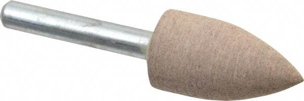 Cratex - 11/16" Head Diam x 1-1/4" Thickness, A12, Pointed Tree End, Aluminum Oxide Mounted Point - Medium Grade, 80 Grit, 27,370 RPM - Americas Industrial Supply