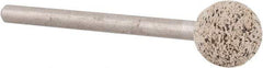 Cratex - 3/8" Head Diam, B122, Ball End, Mounted Point - Very Coarse Grade, 36 Grit - Americas Industrial Supply