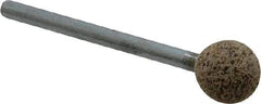 Cratex - 3/8" Max Diam, Shape Code B122, Rubberized Point - Very Coarse Grade, Aluminum Oxide - Americas Industrial Supply