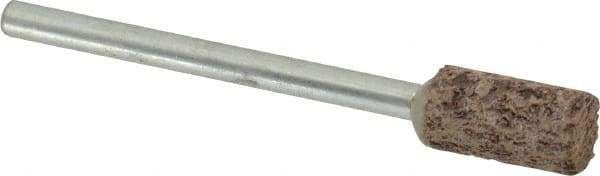 Cratex - 1/4" Head Diam x 1/2" Thickness, W163, Cylinder End, Aluminum Oxide Mounted Point - Very Coarse Grade, 36 Grit, 26,250 RPM - Americas Industrial Supply