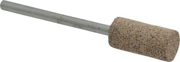 Cratex - 3/8" Head Diam x 3/4" Thickness, W177, Cylinder End, Aluminum Oxide Mounted Point - Very Coarse Grade, 36 Grit, 17,620 RPM - Americas Industrial Supply