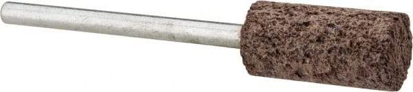 Cratex - 3/8" Head Diam x 3/4" Thickness, W177, Cylinder End, Aluminum Oxide Mounted Point - Very Coarse Grade, 36 Grit, 17,620 RPM - Americas Industrial Supply