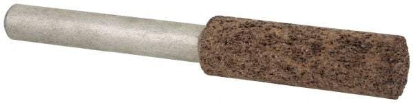 Cratex - 3/8" Head Diam x 1-1/4" Thickness, W179, Cylinder End, Aluminum Oxide Mounted Point - Very Coarse Grade, 36 Grit, 25,720 RPM - Americas Industrial Supply