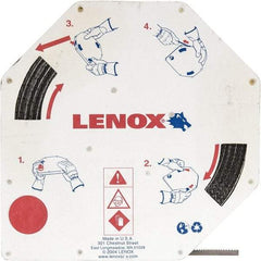 Lenox - 1/4" x 100' x 0.025" Carbon Steel Band Saw Blade Coil Stock - 6 TPI, Toothed Edge, Hook Form, Raker Set, Flexible Back, Constant Pitch, Contour Cutting - Americas Industrial Supply