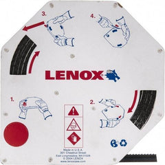 Lenox - 1/2" x 100' x 0.025" Carbon Steel Band Saw Blade Coil Stock - 3 TPI, Toothed Edge, Hook Form, Raker Set, Flexible Back, Constant Pitch, Contour Cutting - Americas Industrial Supply