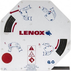Lenox - 1/2" x 100' x 0.025" Carbon Steel Band Saw Blade Coil Stock - 6 TPI, Toothed Edge, Hook Form, Raker Set, Flexible Back, Constant Pitch, Contour Cutting - Americas Industrial Supply