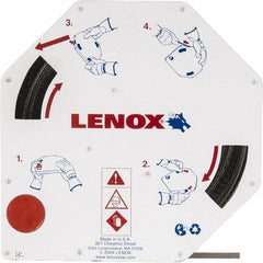 Lenox - 1/4" x 100' x 0.025" Carbon Steel Band Saw Blade Coil Stock - 14 TPI, Toothed Edge, Straight Form, Raker Set, Hard Back, Constant Pitch, Contour Cutting - Americas Industrial Supply