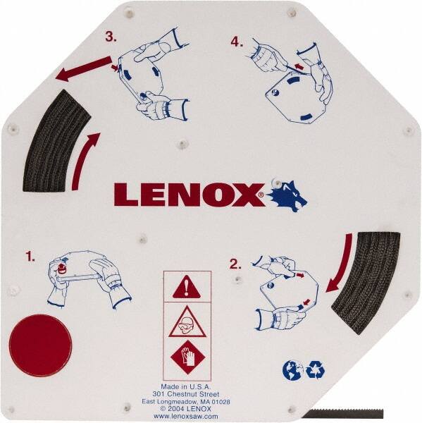 Lenox - 1/4" x 100' x 0.025" Bi-Metal Band Saw Blade Coil Stock - 14 to 18 TPI, Toothed Edge, Wavy Set, Flexible Back, Variable Pitch, Contour Cutting - Americas Industrial Supply