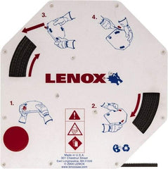 Lenox - 1/4" x 100' x 0.025" Bi-Metal Band Saw Blade Coil Stock - 10 to 14 TPI, Toothed Edge, Modified Raker Set, Flexible Back, Variable Pitch, Contour Cutting - Americas Industrial Supply