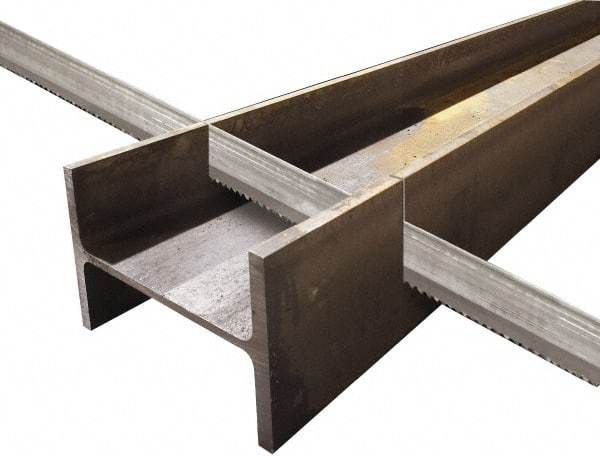 Lenox - 3 to 4 TPI, 10' 1-1/2" Long x 1" Wide x 0.035" Thick, Welded Band Saw Blade - Bi-Metal, Toothed Edge, Raker Tooth Set, Flexible Back - Americas Industrial Supply