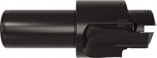 Allied Machine and Engineering - AND10050, MS 33649, SAE AS5202 Standard, 1-5/8-12, 20 Tube Dash Number, 60° Porting Angle, 1.648" Pilot Diam, 1-1/2" Shank Diam, Indexable Spade Blade Insert Porting Tool - 2 Porting Inserts, 5-7/8" Overall Length - Americas Industrial Supply