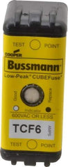 Cooper Bussmann - 300 VDC, 600 VAC, 6 Amp, Time Delay General Purpose Fuse - Plug-in Mount, 2-7/64" OAL, 100 at DC, 200 (CSA RMS), 300 (UL RMS) kA Rating - Americas Industrial Supply