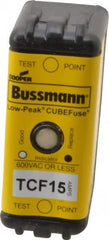 Cooper Bussmann - 300 VDC, 600 VAC, 15 Amp, Time Delay General Purpose Fuse - Plug-in Mount, 1-7/8" OAL, 100 at DC, 200 (CSA RMS), 300 (UL RMS) kA Rating - Americas Industrial Supply