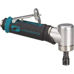 Dynabrade - 1/4" Collet, Angle Handle, Air Angle Die Grinder - 30,000 RPM, Rear Exhaust, 26 CFM, 0.4 hp, 90 psi, 1/4 NPT Inlet - Americas Industrial Supply