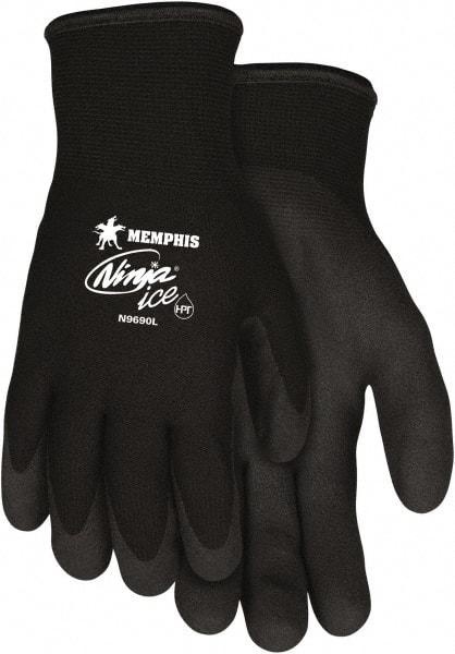 MCR Safety - Size 2XL (11) Latex Coated Nylon Work Gloves - Palm & Fingers Coated, Paired - Americas Industrial Supply