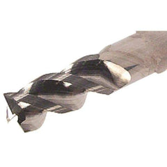 Iscar - 0.312", 3 Flute, Single End, Solid Carbide, 0.03" Corner Radius End Mill - 2-1/2" OAL, Right Hand Flute, 1/2" LOC, Right Hand Cut, 1.56" Extended Reach - Americas Industrial Supply
