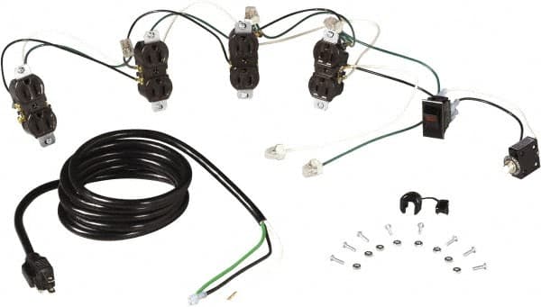 Tennsco - Workbench & Workstation Wiring Kit - Use with Tennsco Workbench - Americas Industrial Supply