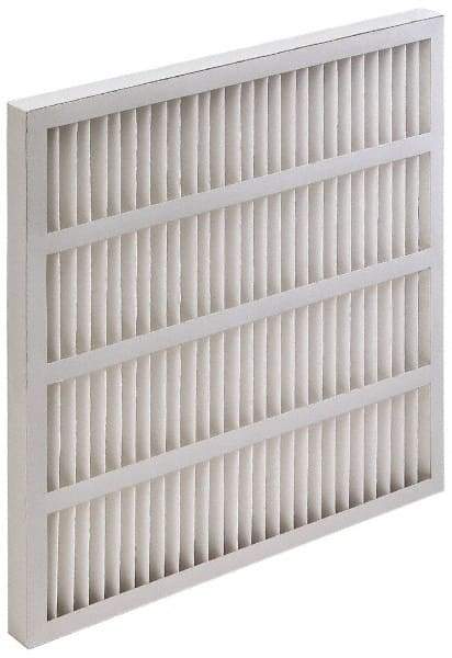 Value Collection - 20" Noml Height x 25" Noml Width x 2" Noml Depth, 35 to 45% Capture Efficiency, Wireless Pleated Air Filter - MERV 8, Synthetic, Integrated Beverage Board Frame, 500 Max FPM, 1,740 CFM, For Heating & Air Conditioning Units - Americas Industrial Supply