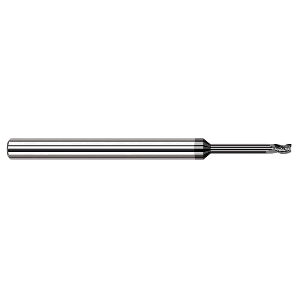 Harvey Tool - 0.095", 0.143" LOC, 1/8" Shank Diam, 2-1/2" OAL, 3 Flute Solid Carbide Square End Mill - Exact Industrial Supply