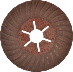 Value Collection - 4-1/2" Diam 7/8" Hole 120 Grit Fiber Disc - Fine Grade, Aluminum Oxide, 13,300 Max RPM - Americas Industrial Supply