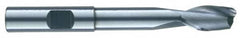 RobbJack - 5/8", 1-3/8" LOC, 5/8" Shank Diam, 6" OAL, 2 Flute, Solid Carbide Square End Mill - Single End, Uncoated, Spiral Flute, 30° Helix, Centercutting, Right Hand Cut, Right Hand Flute, Series EX-206 - Americas Industrial Supply