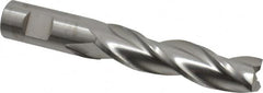 RobbJack - 3/4", 3" LOC, 3/4" Shank Diam, 5" OAL, 3 Flute, Solid Carbide Square End Mill - Single End, Uncoated, Spiral Flute, 30° Helix, Centercutting, Right Hand Cut, Right Hand Flute, Series TL-303 - Americas Industrial Supply