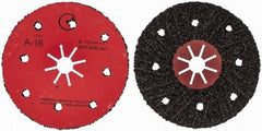 Value Collection - 7" Diam 7/8" Hole 16 Grit Fiber Disc - Very Coarse Grade, Aluminum Oxide, 8,000 Max RPM - Americas Industrial Supply